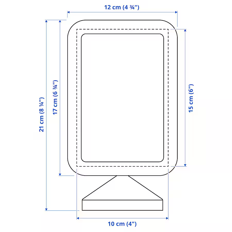 IKEA FIKONTRAD Frame, white, 10x15 cm