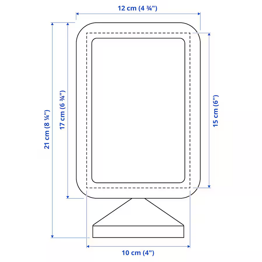 IKEA FIKONTRAD Frame, white, 10x15 cm