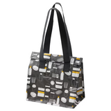 IKEA FLADDRIG Lunch bag, patterned grey, 25x16x27 cm