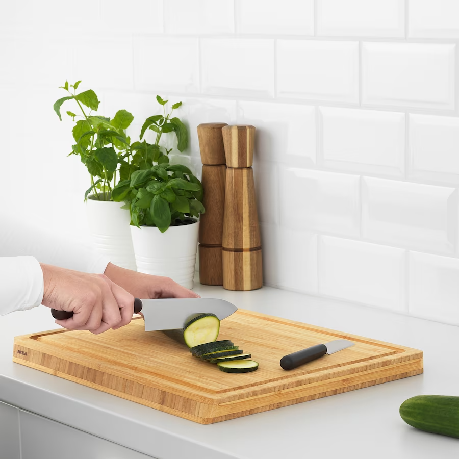 IKEA FORDUBBLA 2-piece knife set, grey
