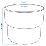 IKEA, FORENLIG Plant pot in/outdoor white 9 cm
