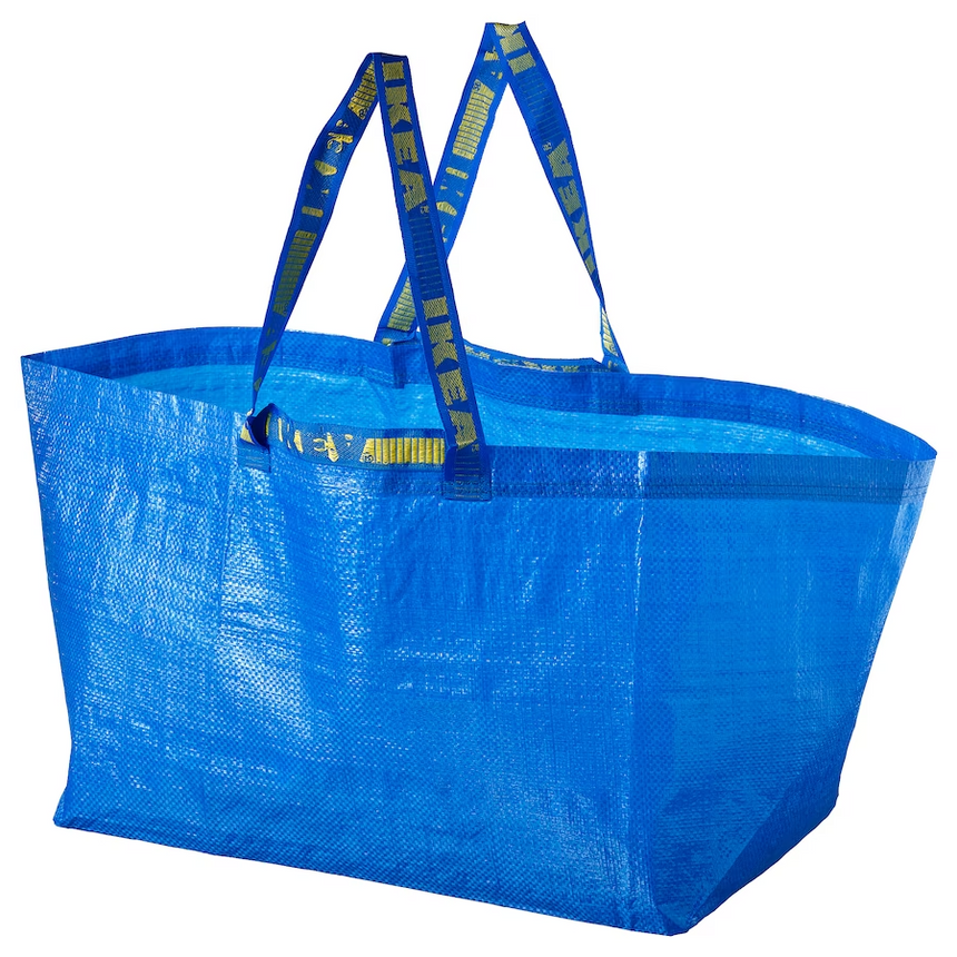 IKEA FRAKTA Carrier bag, large, blue, 55x37x35 cm/71 l