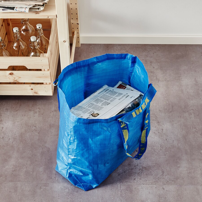 IKEA FRAKTA Carrier bag, medium, blue, 45x18x45 cm/36 L