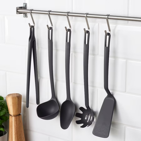 IKEA, FULLANDAD 5-Piece Kitchen Utensil set Grey