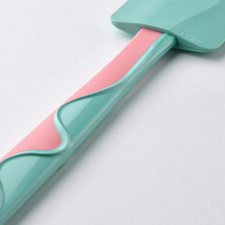 IKEA GUBBRORA Rubber Spatula, Turquoise/Pink