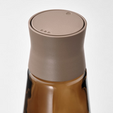IKEA HALVTOM Salt and Pepper Shakers, Glass/Brown, 12 cm
