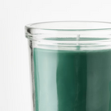 IKEA HEDERSAM Scented candle in glass, Fresh grass/light green, 40 hr