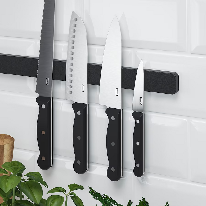 IKEA HULTARP magnetic knife rack black 38 cm