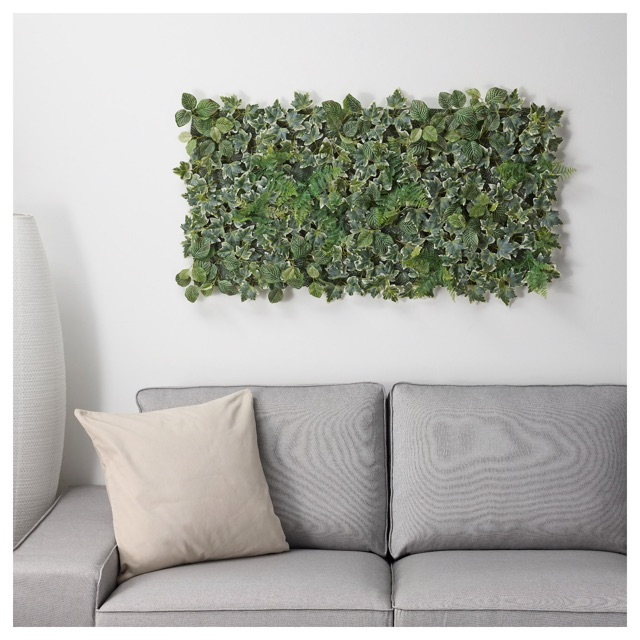 IKEA FEJKA Artificial plant, wall mounted, in/outdoor green, 26x26 cm