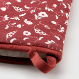 IKEA INAMARIA oven glove, patterned/red