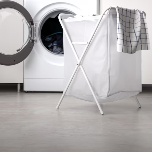 IKEA JALL Laundry Bag with Stand White 50 L