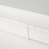IKEA KACKLA extendable box, white, 18-28x13 cm
