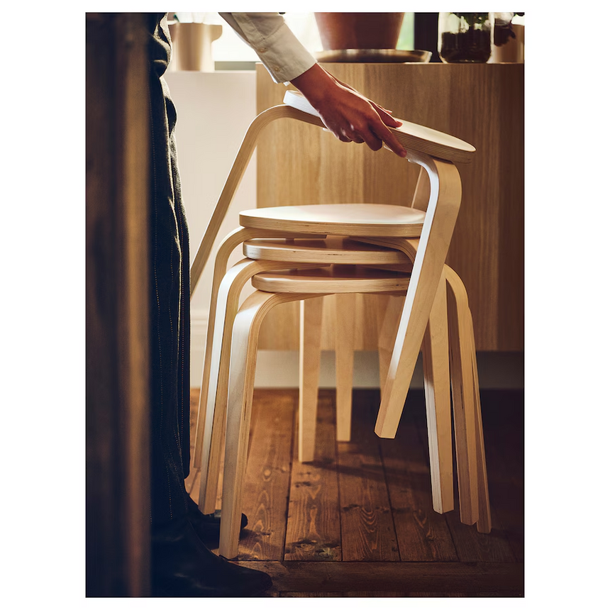 IKEA KYRRE Stool, birch (45x42 cm)