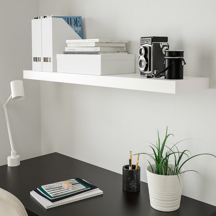 IKEA LACK Wall shelf, white, 110x26 cm