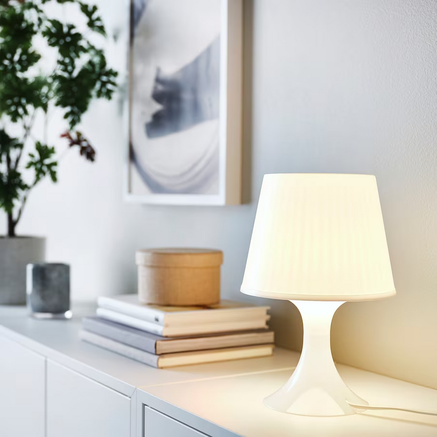 IKEA LAMPAN Table lamp, white, 29 cm