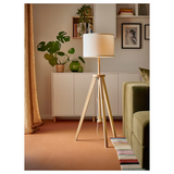 IKEA LAUTERS Floor lamp, ash/white