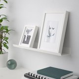 IKEA MALMBACK display shelf, white, 60 cm