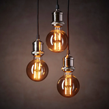MOLNART LED bulb E27 150 lumen, globe grey clear glass, 95 mm