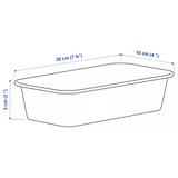 IKEA, NOJIG Organiser plastic, beige 10x20x5 cm