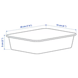 IKEA, NOJIG Organiser plastic, beige 15x20x5 cm