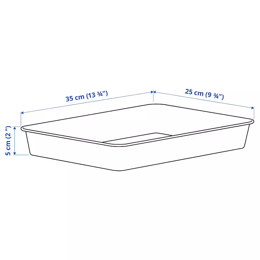 IKEA, NOJIG organiser plastic/beige 25x35x5 cm