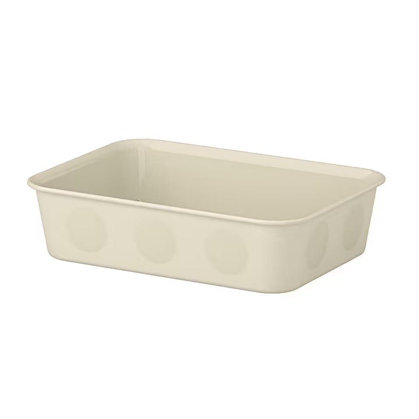 IKEA, NOJIG Organiser plastic, beige 15x20x5 cm