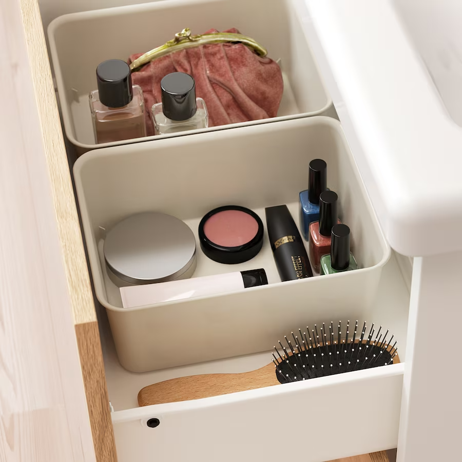 IKEA, NOJIG organiser plastic/beige 20x25x10 cm