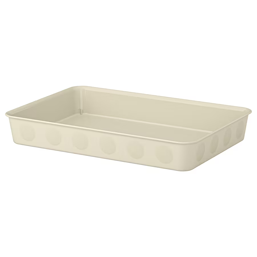 IKEA, NOJIG organiser plastic/beige 25x35x5 cm