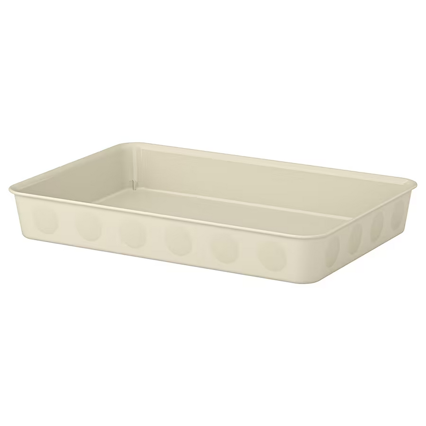 IKEA, NOJIG organiser plastic/beige 25x35x5 cm