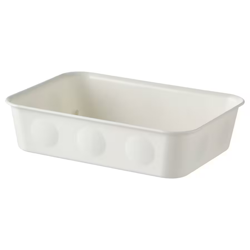 IKEA NOJIG Organiser, plastic/white, 15x20x5 cm