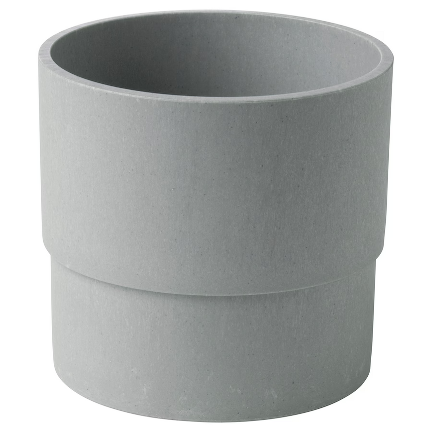 IKEA NYPON Plant pot, in/outdoor grey, 12 cm