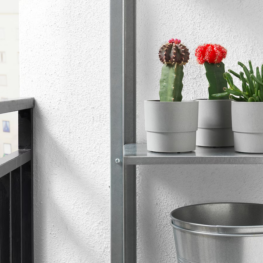 IKEA NYPON Plant pot, in/outdoor grey, 9 cm