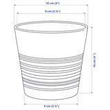 IKEA NYPON Plant pot, in/outdoor grey, 9 cm