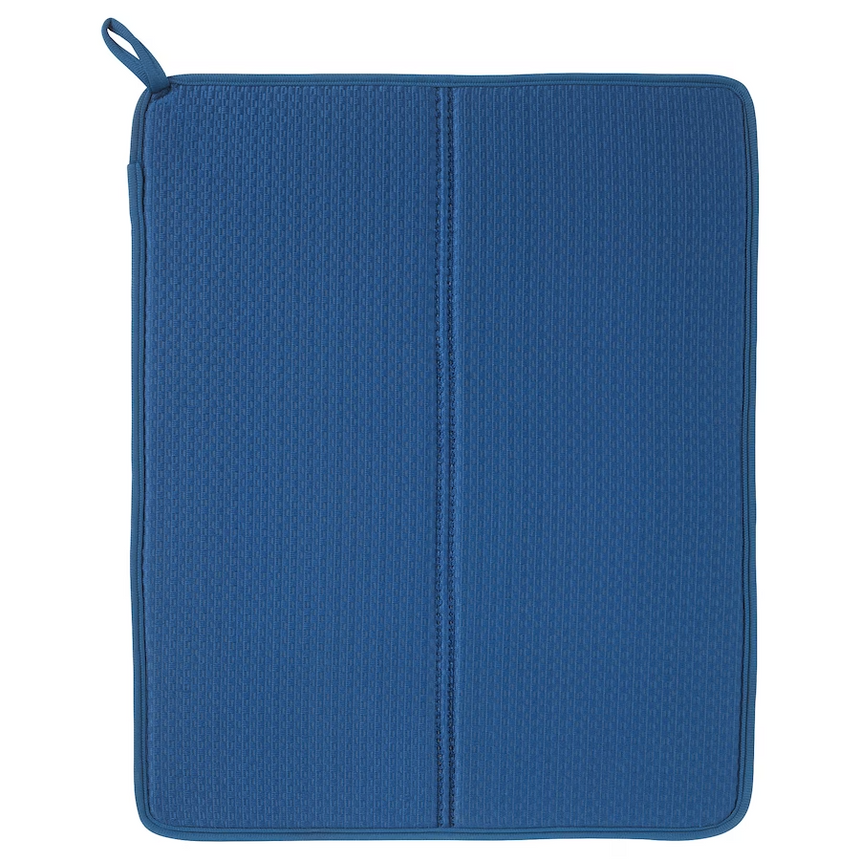 IKEA NYSKOLJD Dish drying mat, blue, 44x36 cm