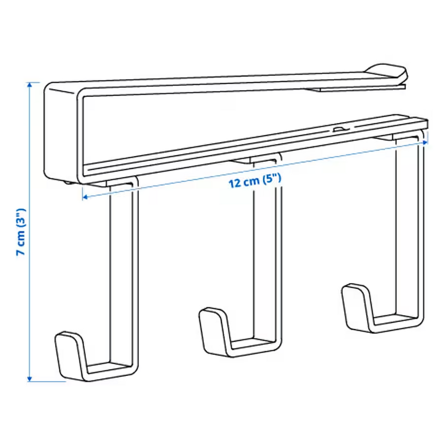 PALYCKE clip-on hook rack