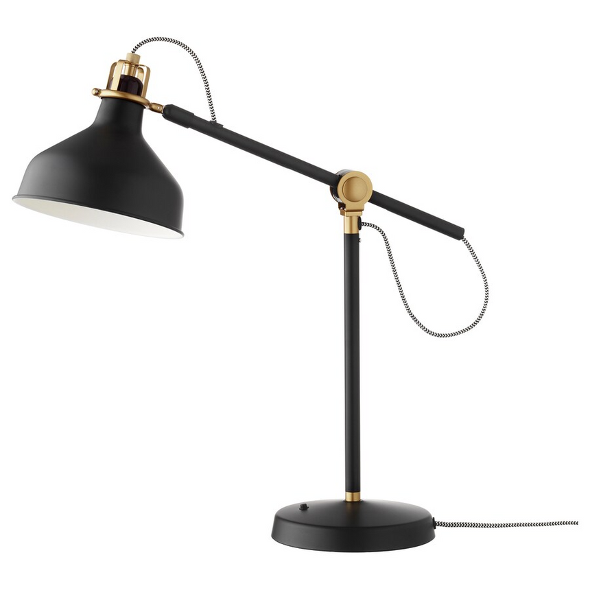 IKEA RANARP Work lamp with LED bulb, black