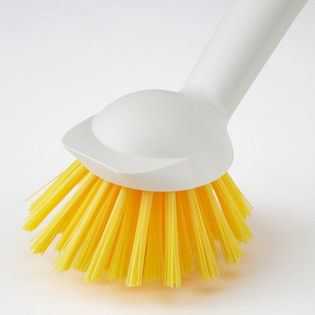 IKEA RINNIG Dish-washing brush, bright yellow/off-white