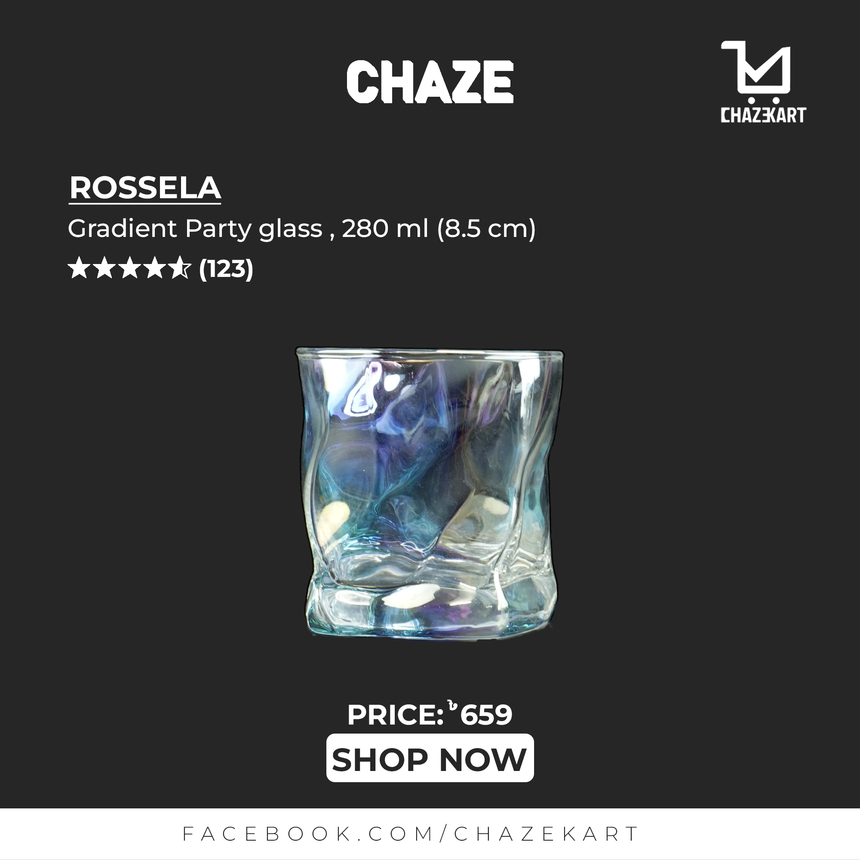 CHAZE Rossela Gradient Party Glass, 280ml