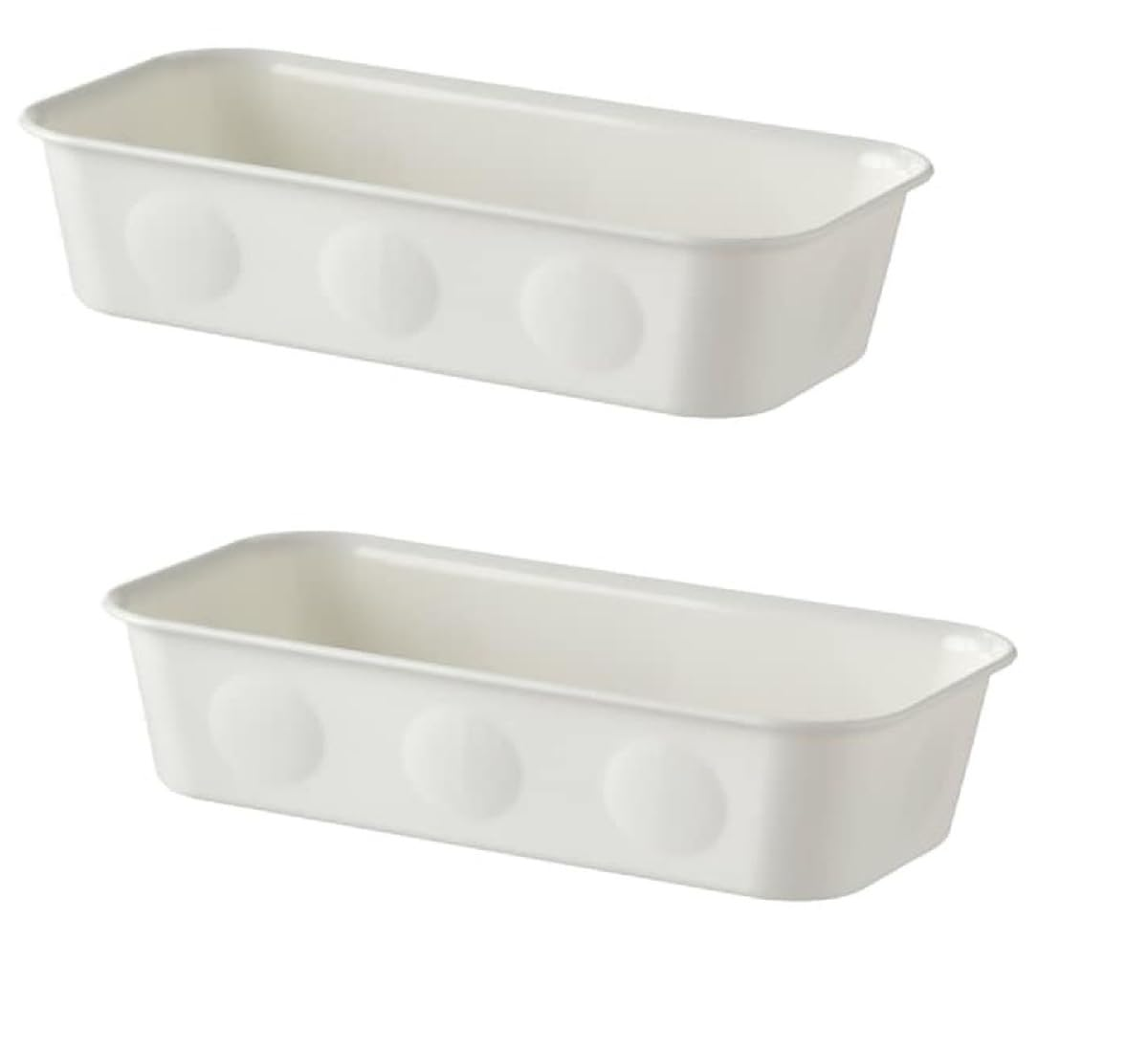 IKEA NOJIG Organiser, plastic/white, 10x20x5 cm