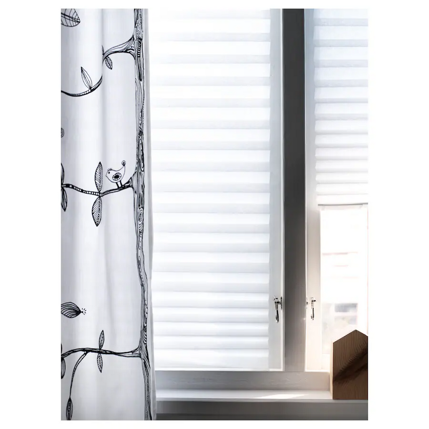 IKEA SCHOTTIS Pleated blind, white, 90x190 cm