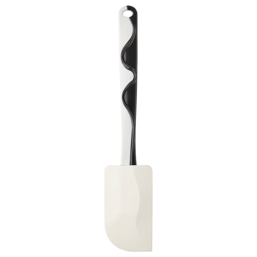 IKEA GUBBRORA Rubber spatula, black/white