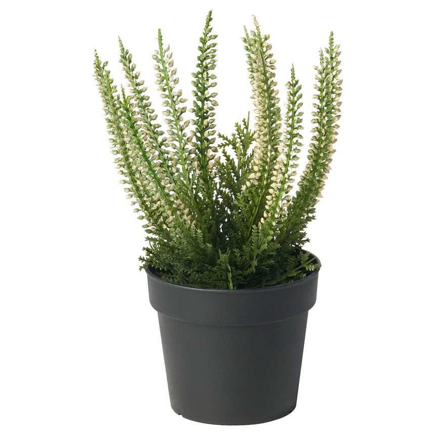 IKEA FEJKA artificial potted plant, in/outdoor Heather, 9 cm