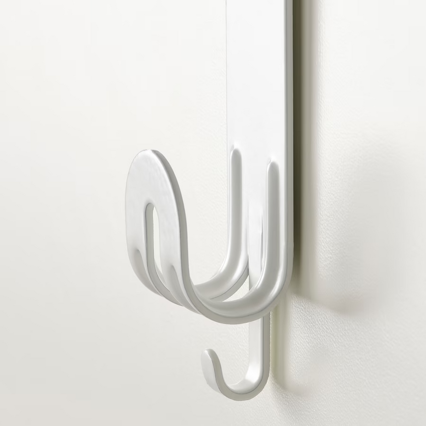 IKEA SEKINER Hook for door, white