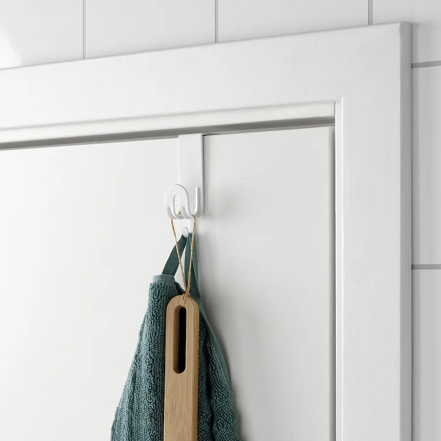 IKEA SEKINER Hook for door, white