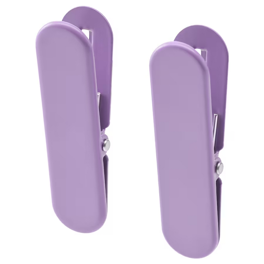 IKEA SKADIS clip, lilac set of 2