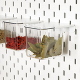 IKEA SKADIS Container with lid, white