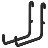 IKEA SKADIS Hook, Black, Set of 2 ( L Hook )