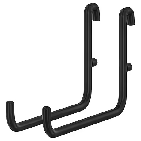 IKEA SKADIS Hook, Black, Set of 2 ( L Hook )