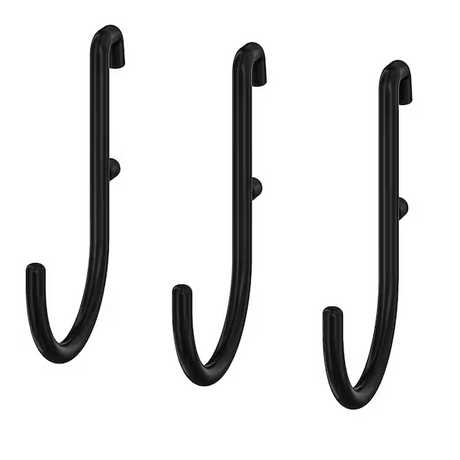 IKEA SKADIS Hook, Black, Set of 3 ( J Hook )