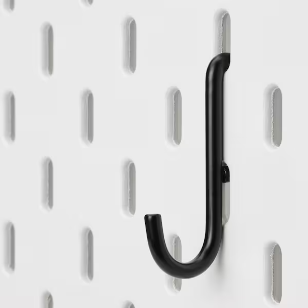 IKEA SKADIS Hook, Black, Set of 5 ( S Hook )